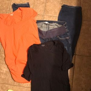Maternity shirts and jeans